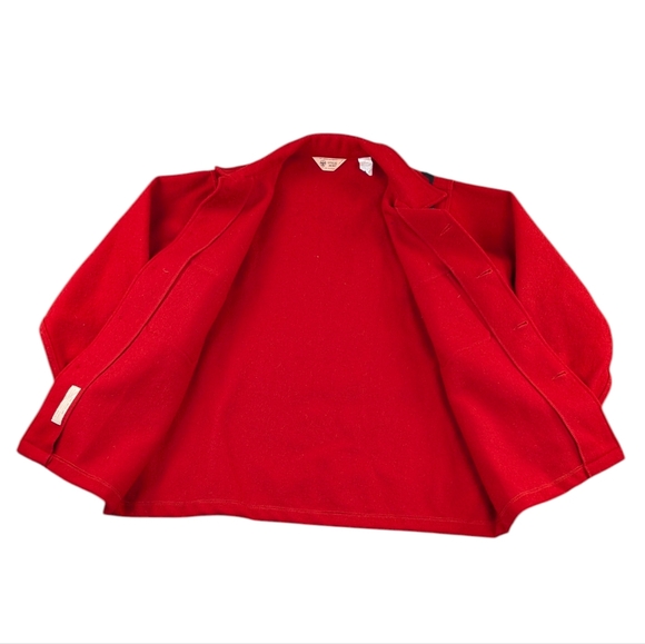 Vintage Boy Scouts of America BSA Official Red Wool Jacket Size 46 USA XL  F283 - Picture 2 of 7